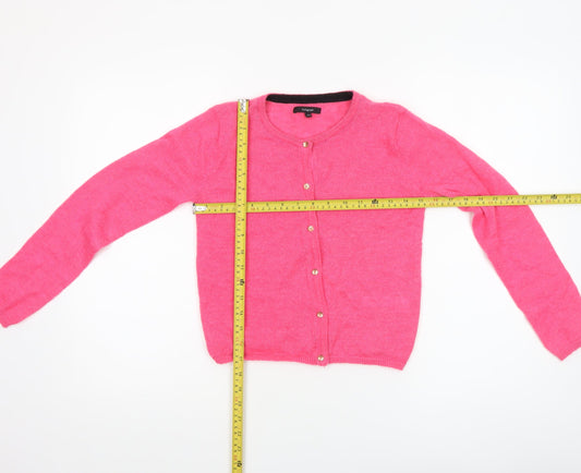 Girls UK Size 10-11 Years Marks and Spencer Pink Cardigan Jumper