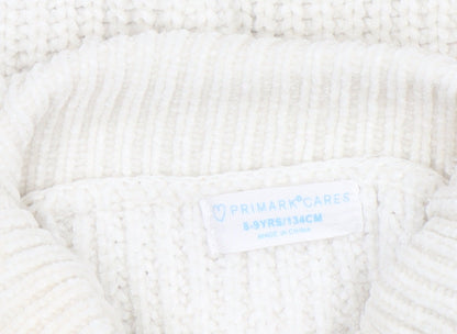 Girls UK Size 8-9 Years Primark Ivory Pullover Jumper