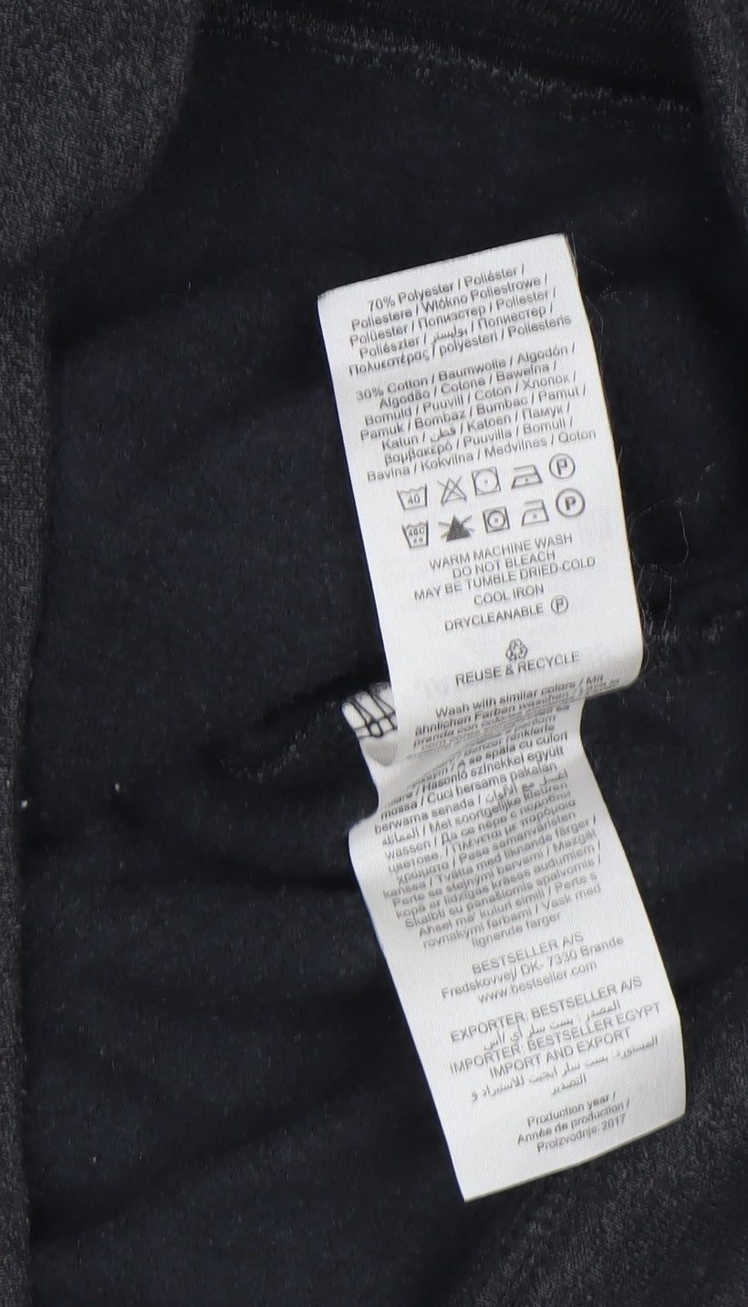 Mens UK Size S JACK & JONES Black Pullover Hoodie