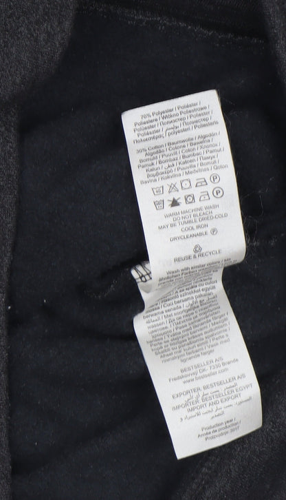 Mens UK Size S JACK & JONES Black Pullover Hoodie