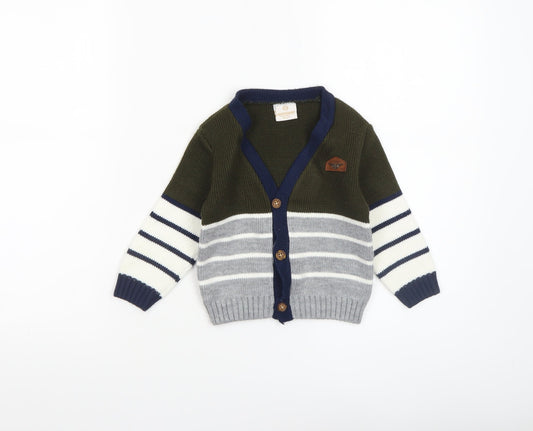 Boys UK Size 24 Months Massimino Green Cardigan Jumper