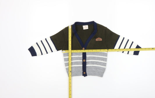 Boys UK Size 24 Months Massimino Green Cardigan Jumper
