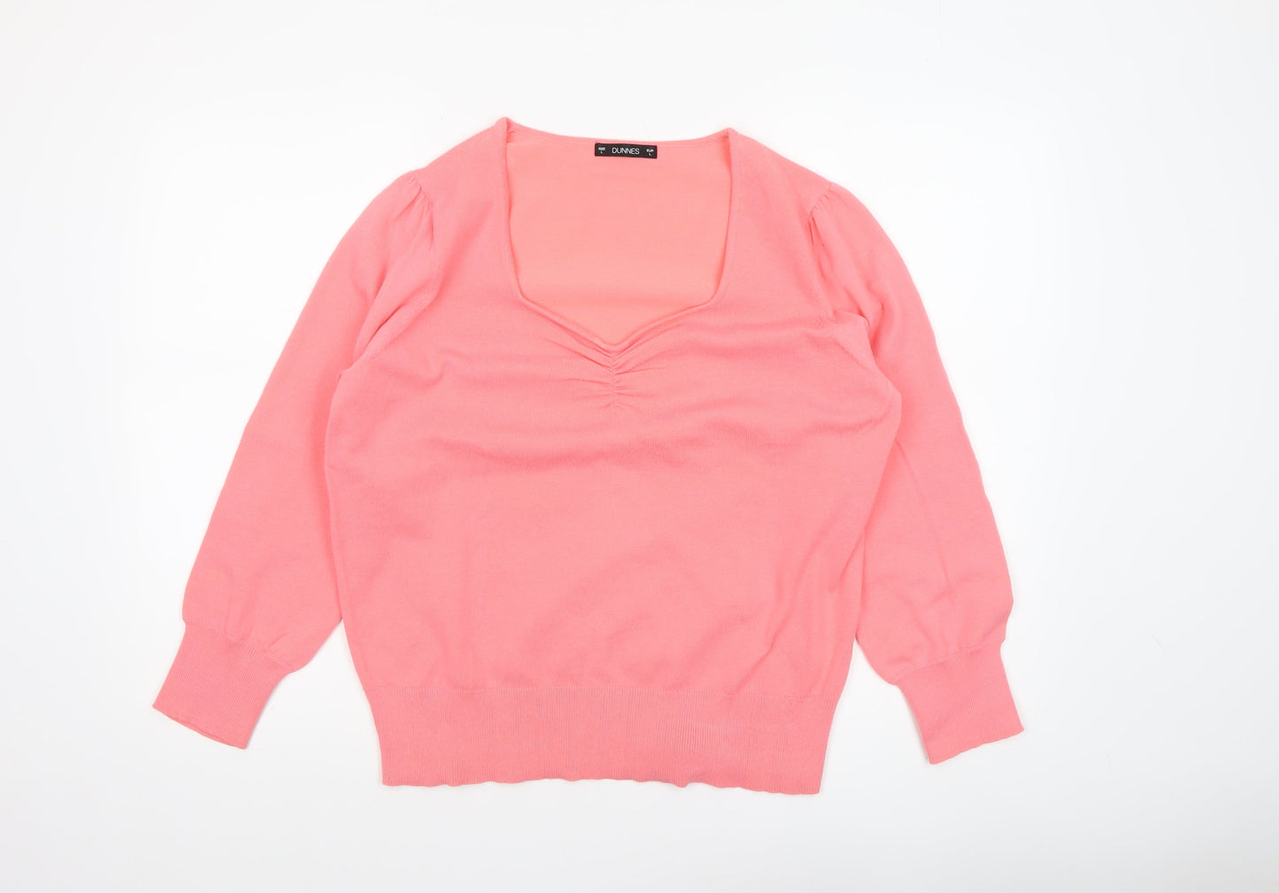 Womens UK Size L Dunnes Pink Pullover Jumper