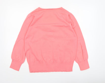 Womens UK Size L Dunnes Pink Pullover Jumper