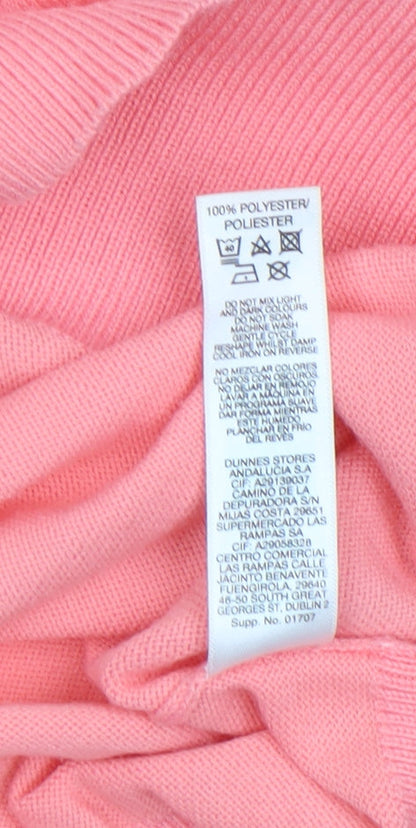 Womens UK Size L Dunnes Pink Pullover Jumper