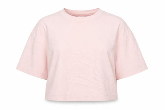 Womens UK Size 10 Savida Pink Cropped T-Shirt