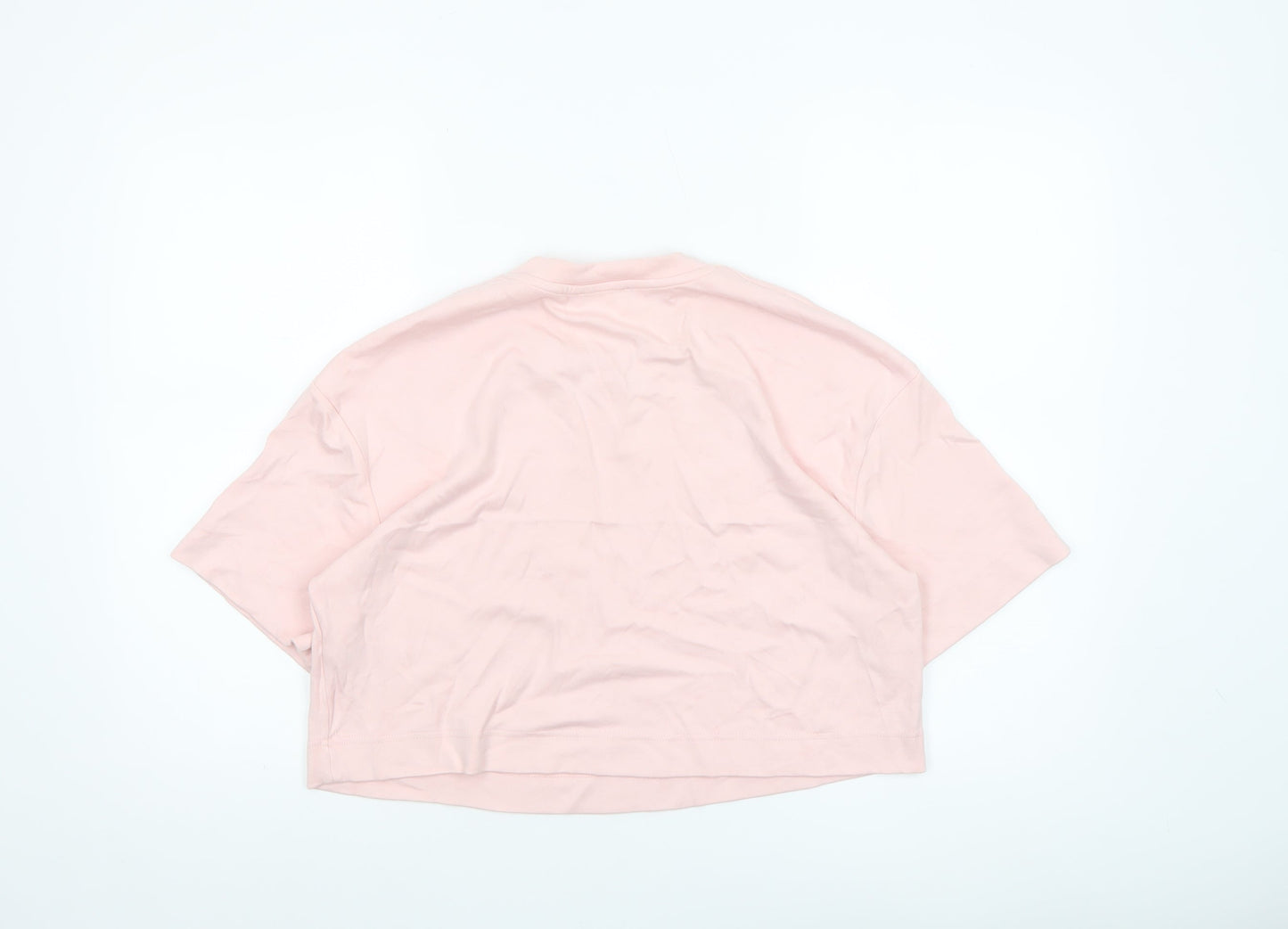 Womens UK Size 10 Savida Pink Cropped T-Shirt