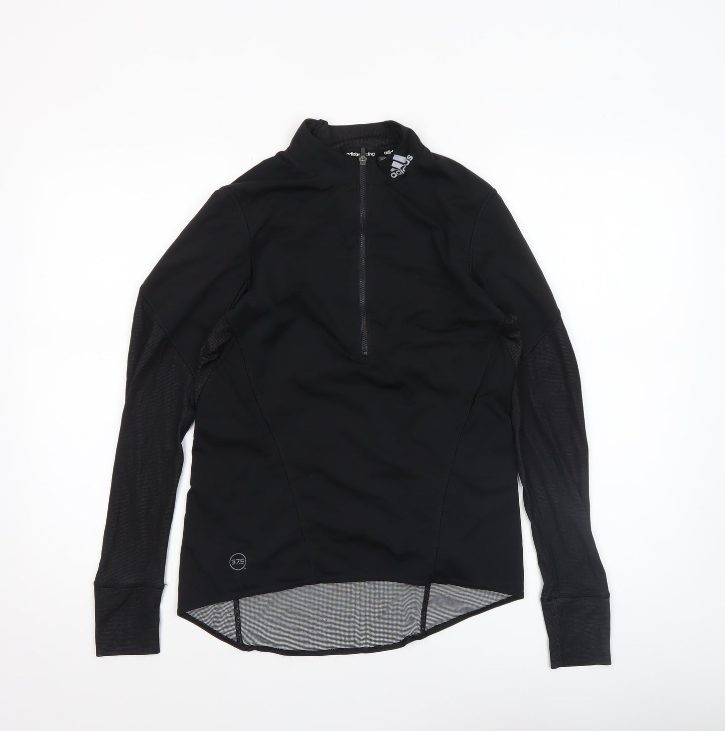 Womens UK Size M adidas Black Cycling Long Sleeve T-Shirt