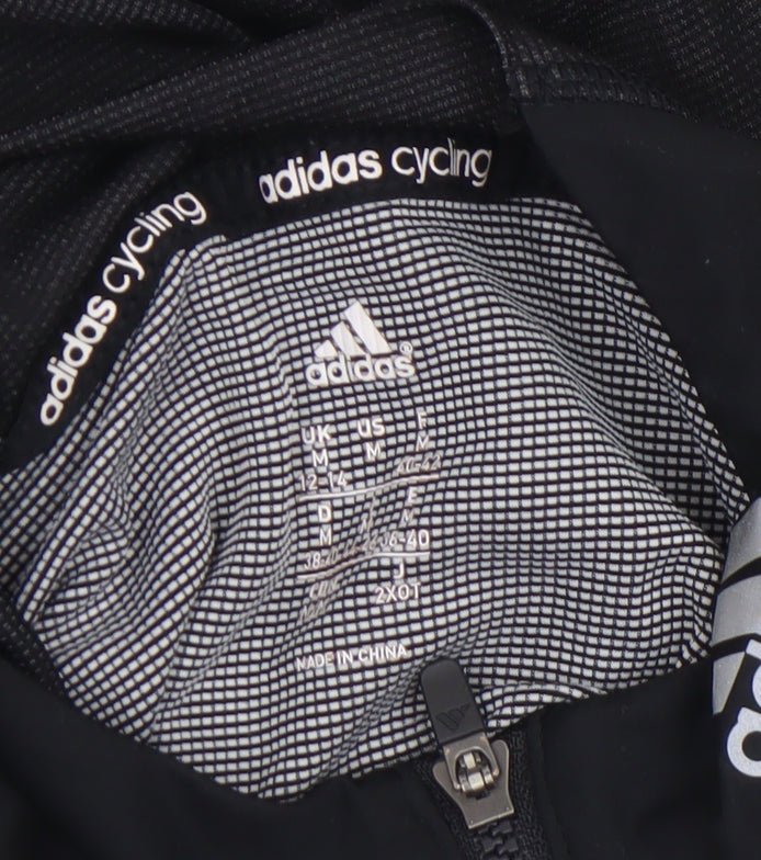 Womens UK Size M adidas Black Cycling Long Sleeve T-Shirt