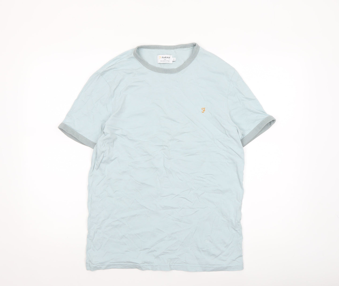 Mens UK Size M Farah Blue  T-Shirt