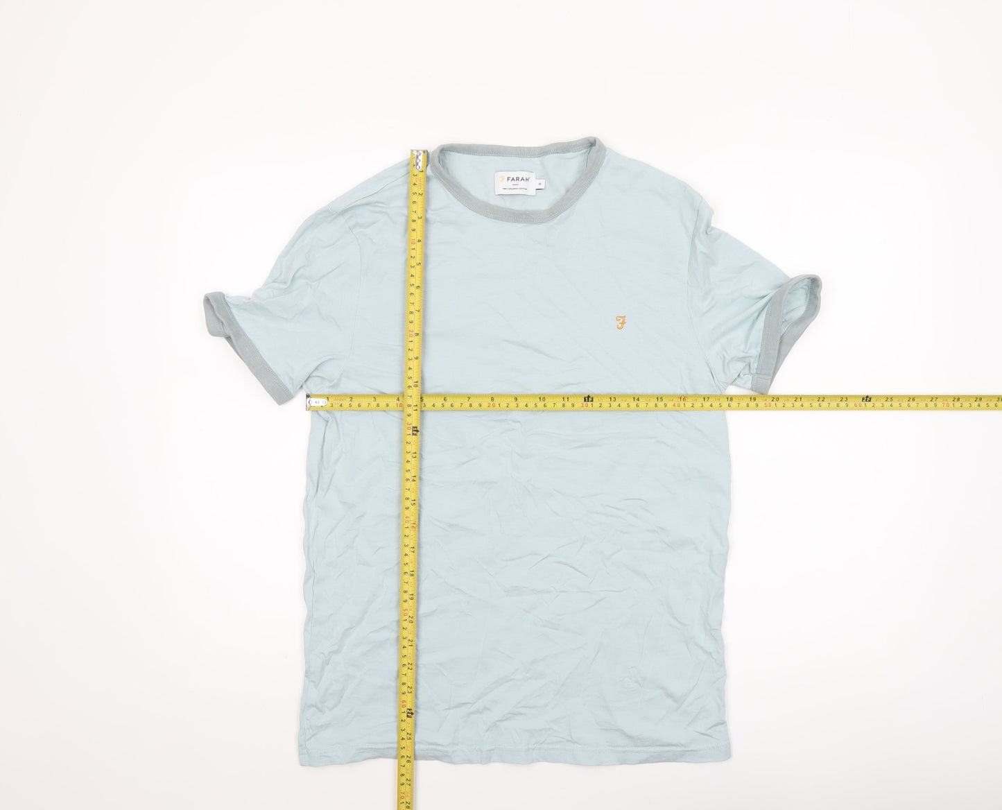 Mens UK Size M Farah Blue  T-Shirt