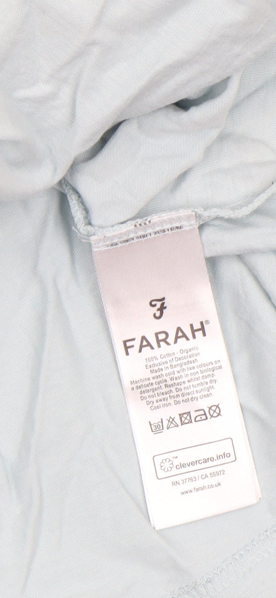 Mens UK Size M Farah Blue  T-Shirt