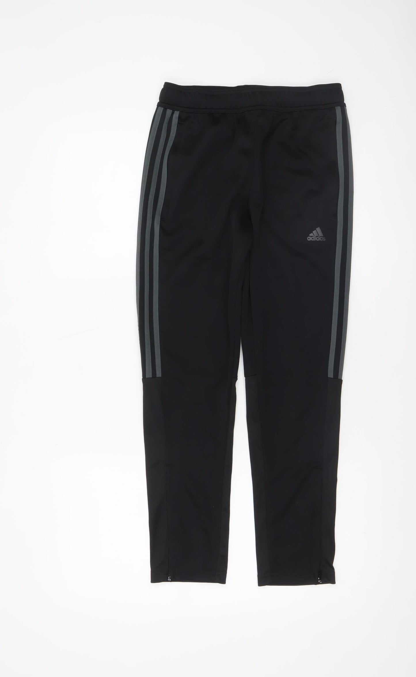 Boys UK Size 12 Years adidas Regular Fit Jogger Black Trousers