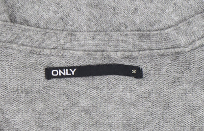 Womens UK Size S Only Grey Cardigan Jumper
