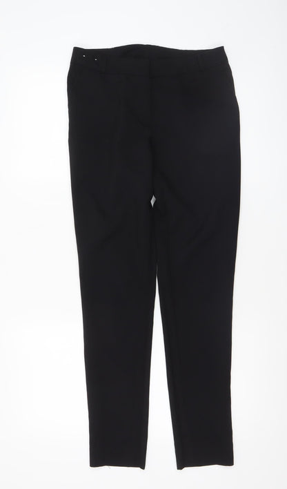 Womens UK Size 8 New Look Slim Fit Business Casual Workwear Black Trousers