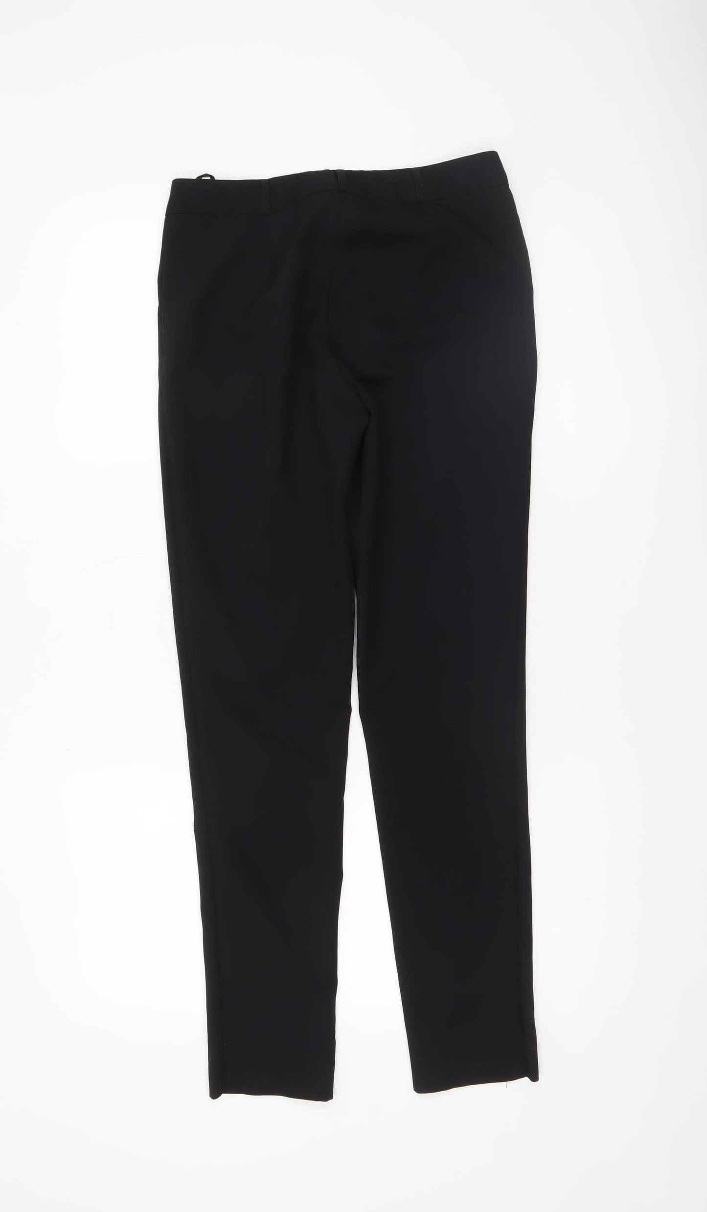 Womens UK Size 8 New Look Slim Fit Business Casual Workwear Black Trousers