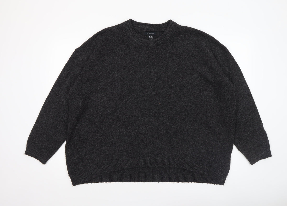 Womens UK Size L New Look Black Pullover Jumper