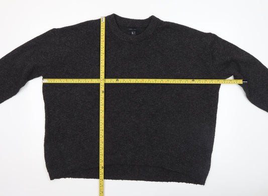 Womens UK Size L New Look Black Pullover Jumper