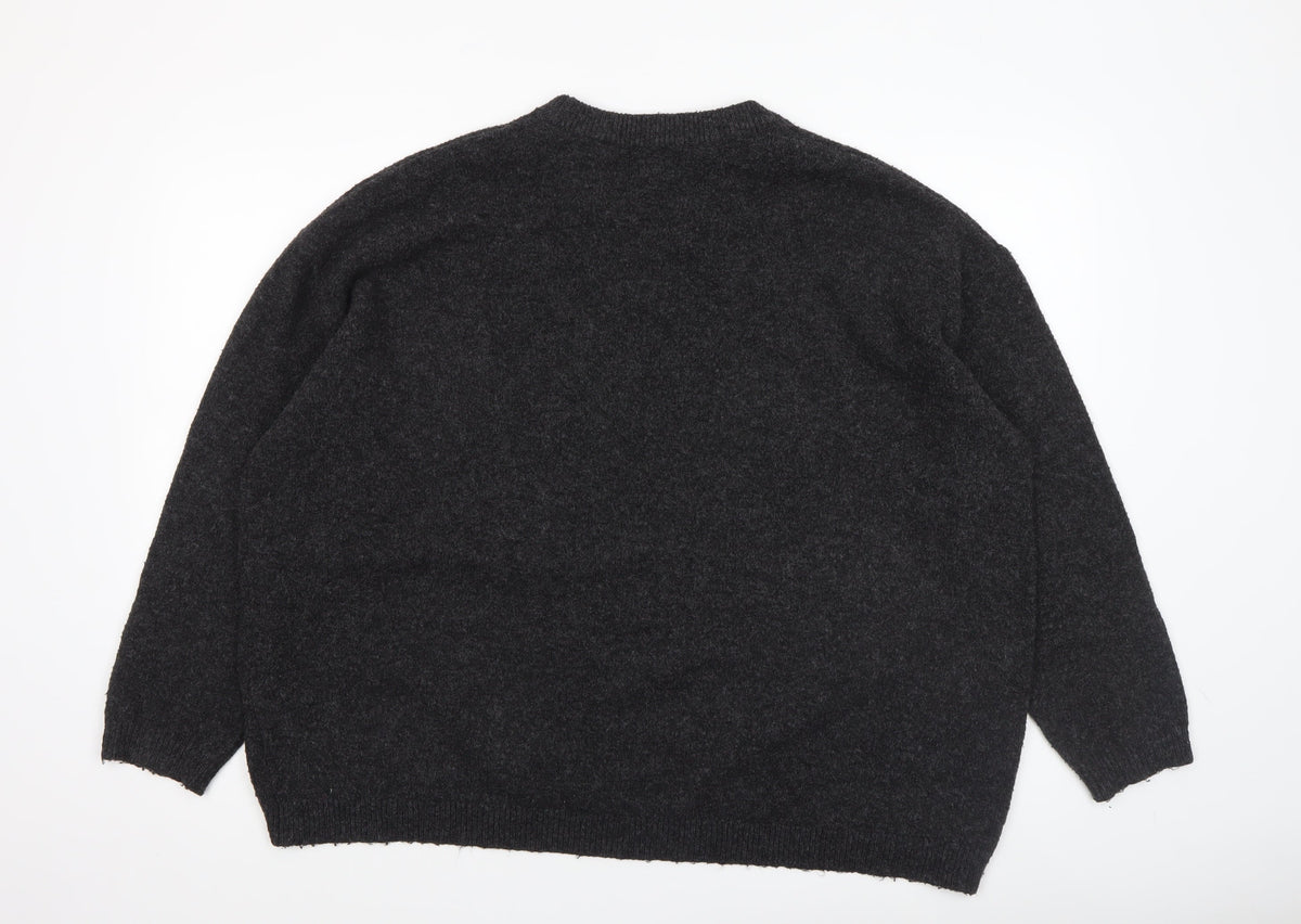 Womens UK Size L New Look Black Pullover Jumper