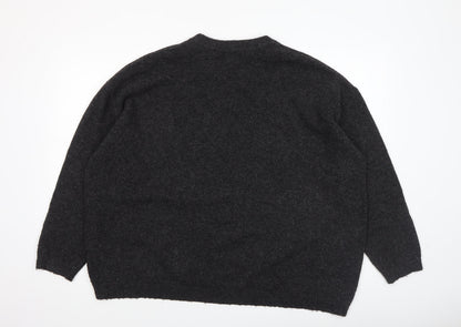 Womens UK Size L New Look Black Pullover Jumper