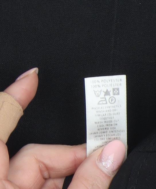 Womens UK Size 14 Dunnes Regular Fit Dress Pants Black Trousers