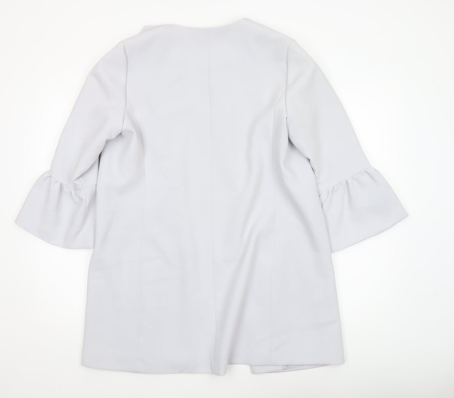 Womens UK Size 12 New Look Grey Overcoat