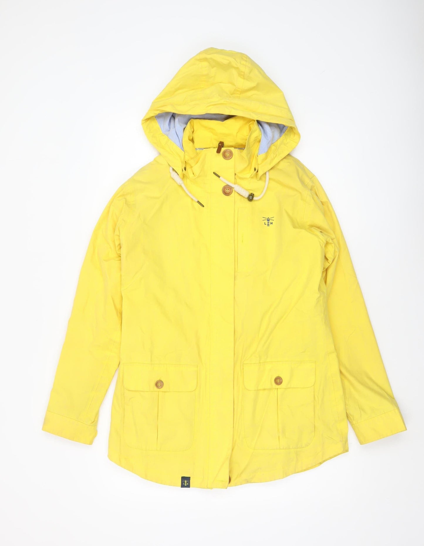 Womens UK Size 10 LIGHTHOUSE Yellow Rain Coat