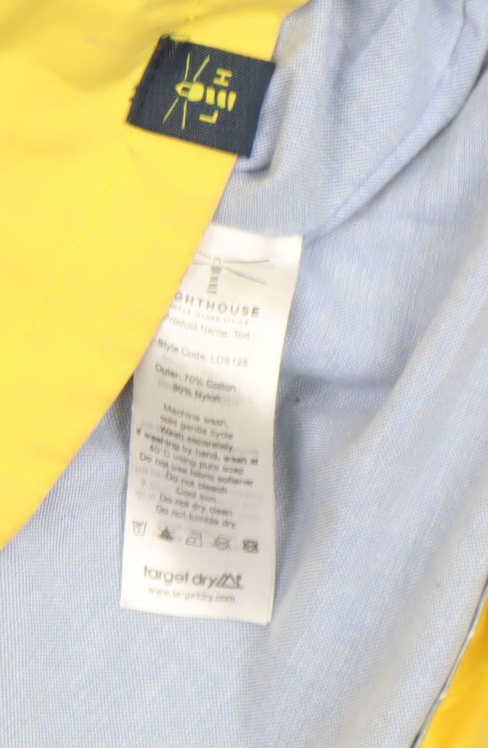 Womens UK Size 10 LIGHTHOUSE Yellow Rain Coat