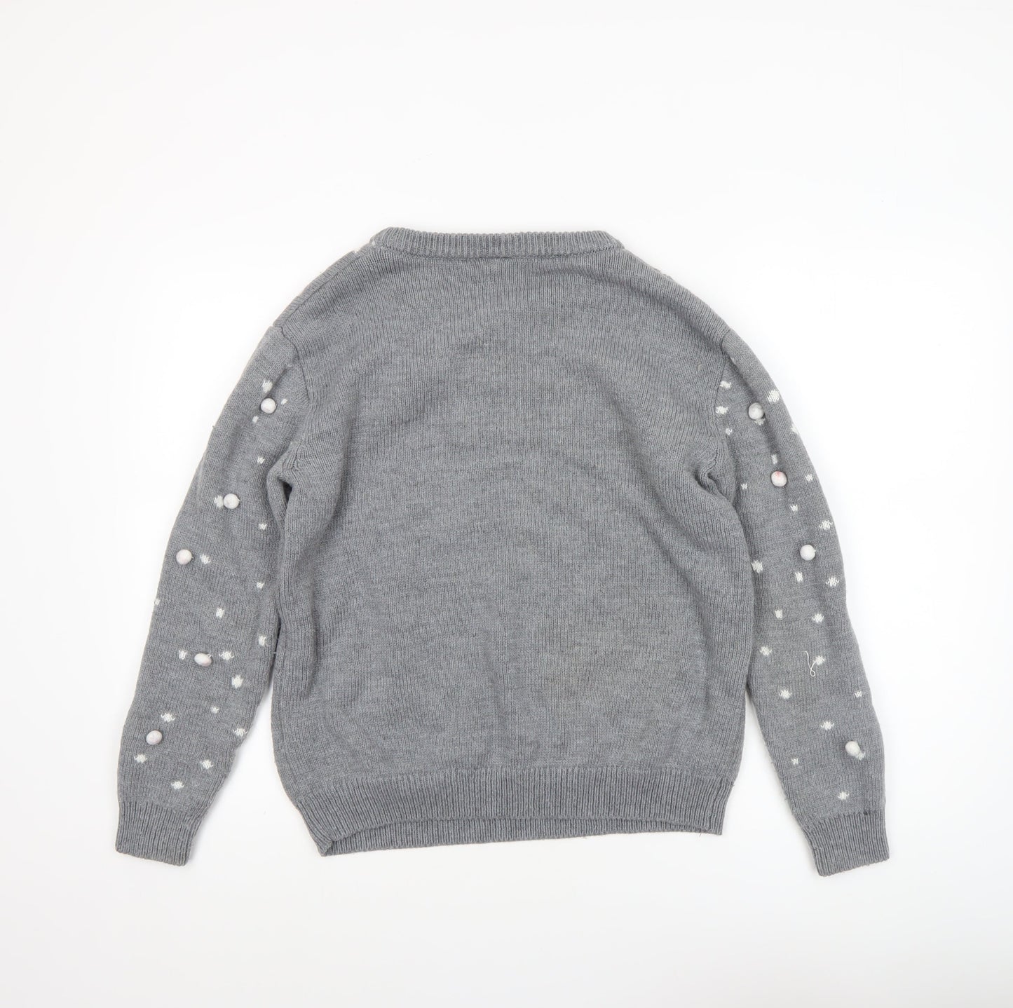 Womens UK Size M The Late Late Toy Show Grey Pullover Jumper
