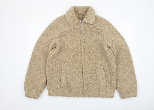 Womens UK Size M Noisy may Beige Bomber Jacket