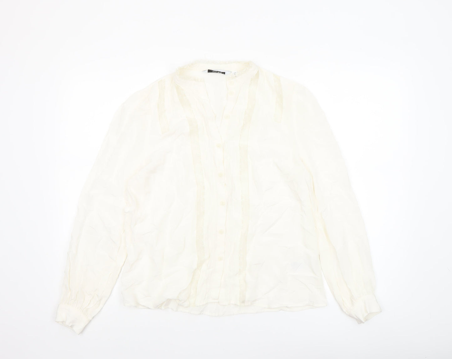 Womens UK Size 8 & Other Stories Ivory Tunic Blouse