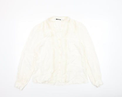 Womens UK Size 8 & Other Stories Ivory Tunic Blouse