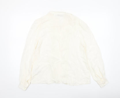 Womens UK Size 8 & Other Stories Ivory Tunic Blouse