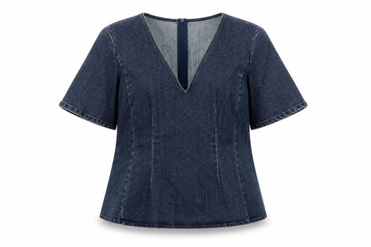 Womens UK Size 14 Savida Blue Basic Blouse