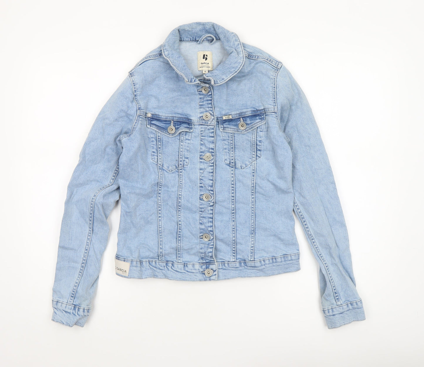 Womens UK Size M Garcia Blue Basic Jacket