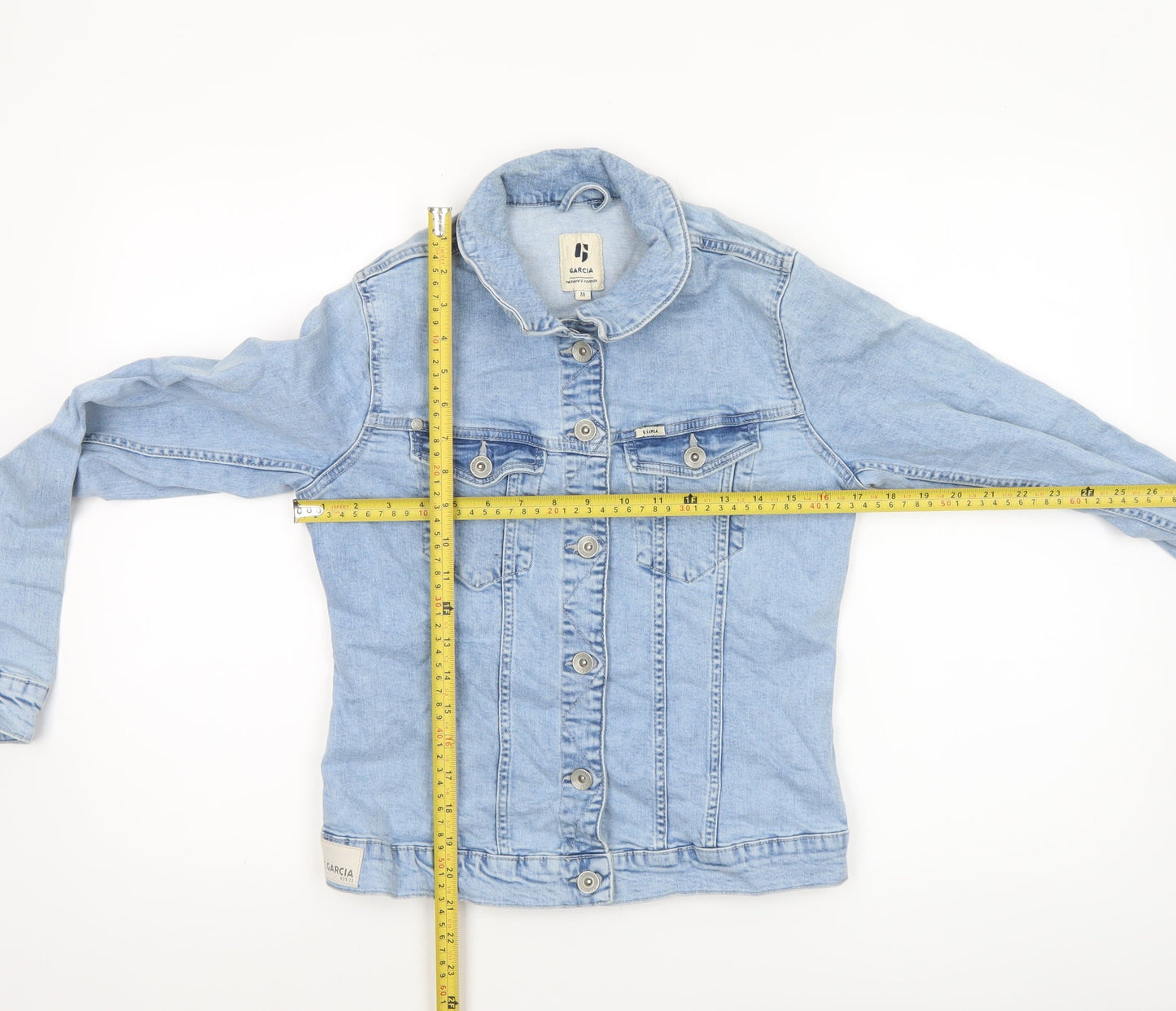 Womens UK Size M Garcia Blue Basic Jacket