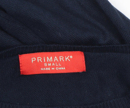 Womens UK Size S Primark Blue Pullover Jumper