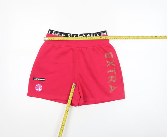 River Island Girls Pink Barbie Extra Sweat Shorts 13-14 Years