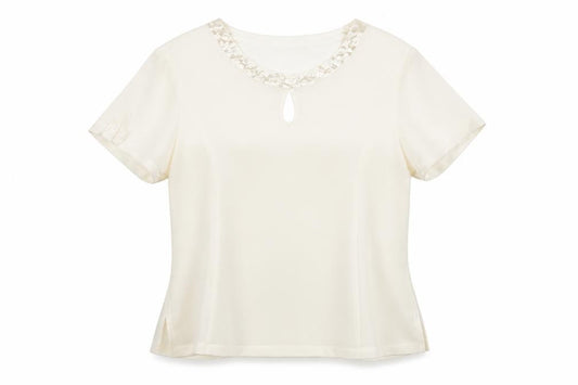Womens UK Size 16 Jacques Vert Ivory Basic Blouse