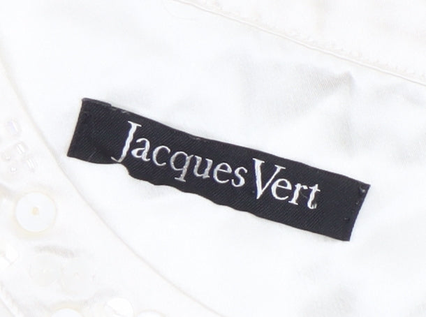 Womens UK Size 16 Jacques Vert Ivory Basic Blouse