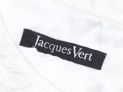 Womens UK Size 16 Jacques Vert Ivory Basic Blouse