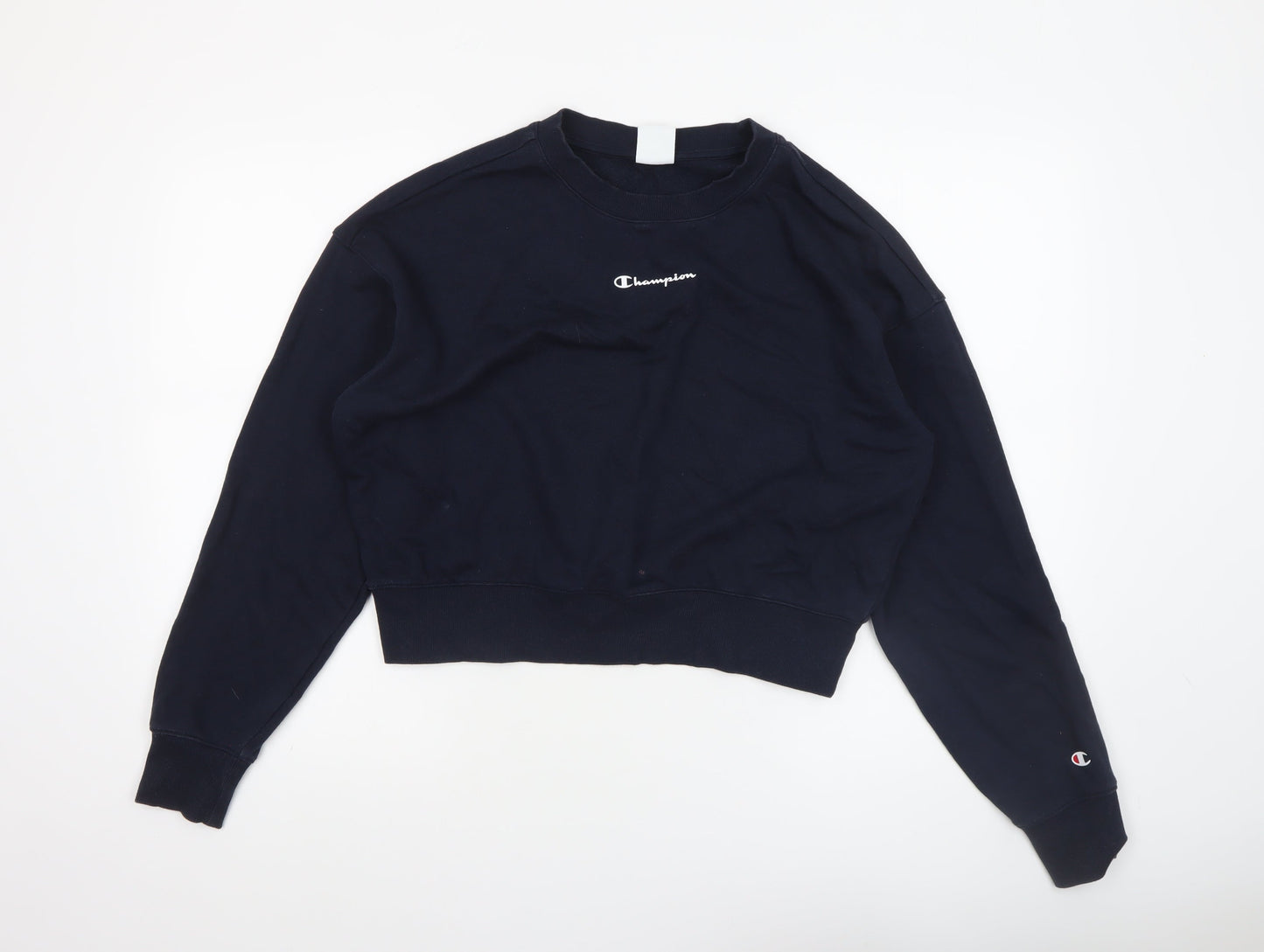 Womens UK Size L Champion Black Pullover Sweatshirt