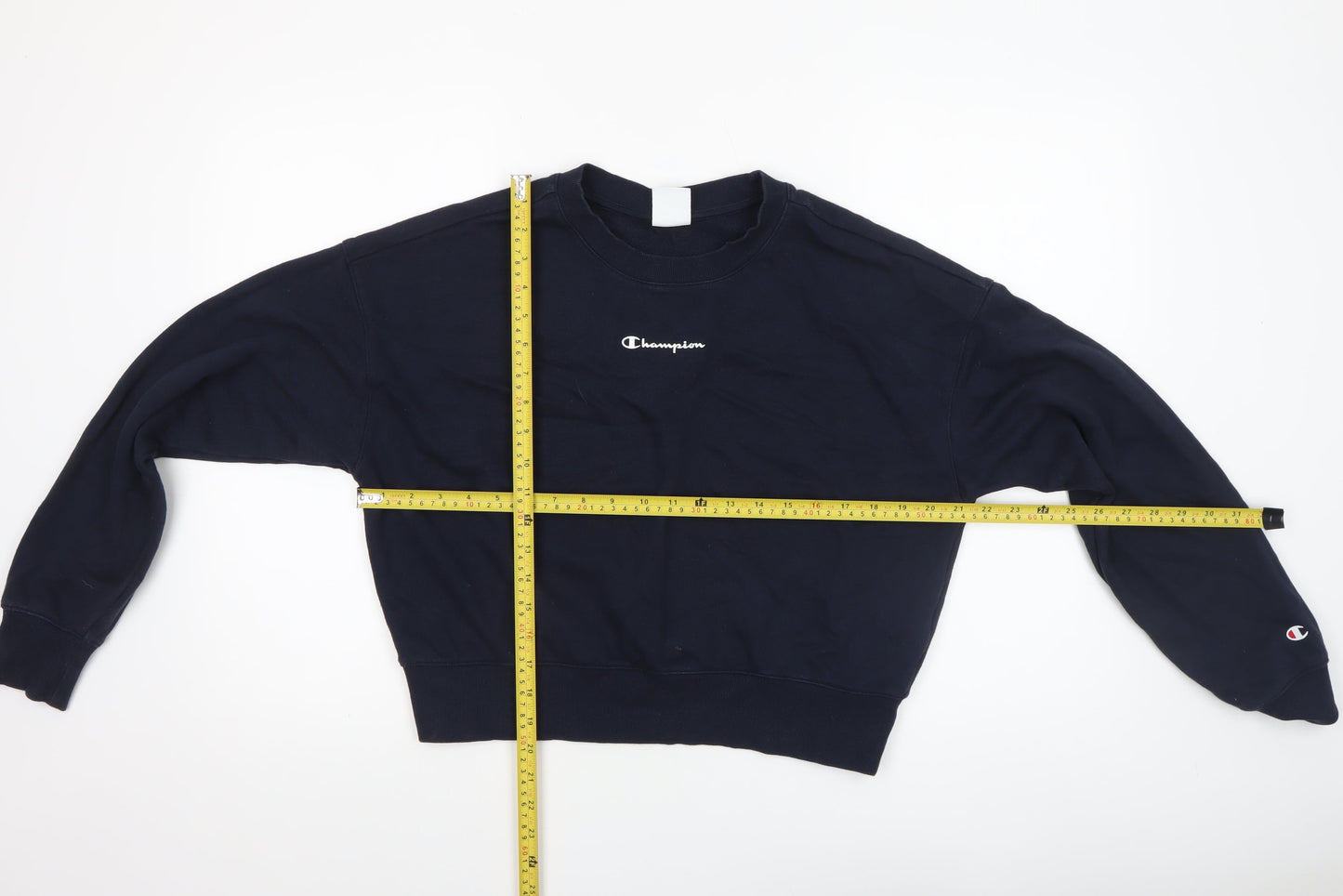 Womens UK Size L Champion Black Pullover Sweatshirt