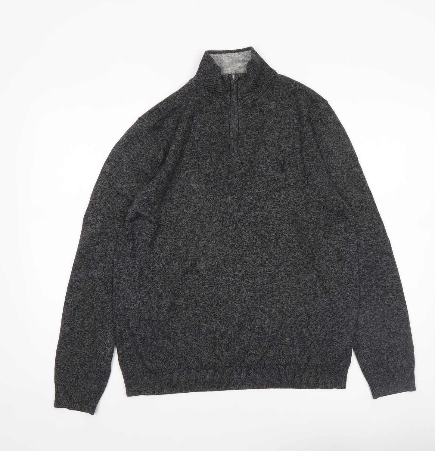 Mens UK Size M NEXT Grey Full Zip Jumper