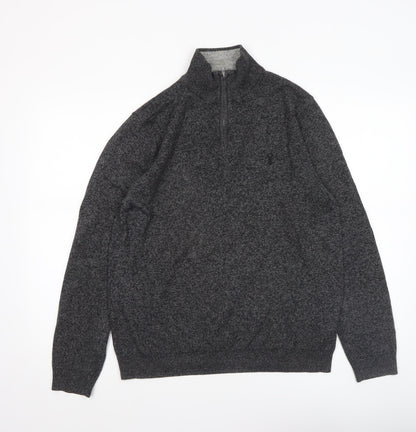 Mens UK Size M NEXT Grey Full Zip Jumper