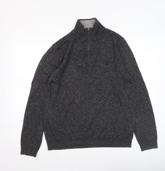 Mens UK Size M NEXT Grey Full Zip Jumper