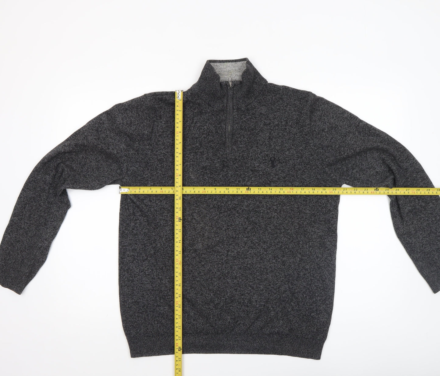 Mens UK Size M NEXT Grey Full Zip Jumper