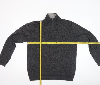 Mens UK Size M NEXT Grey Full Zip Jumper