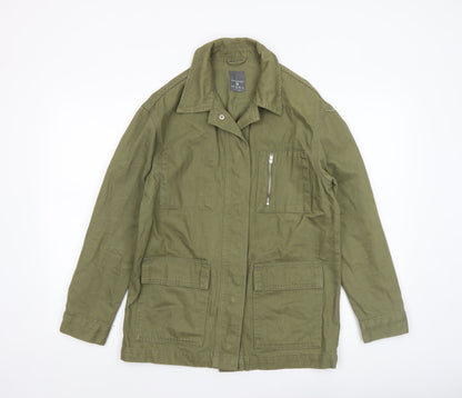 Womens UK Size XS Primark Green Military Jacket