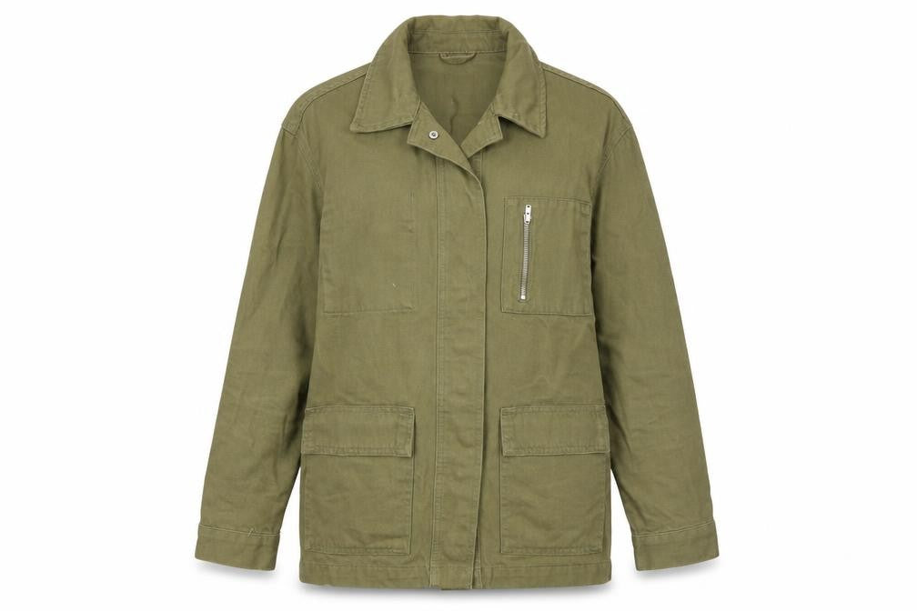 Womens UK Size XS Primark Green Military Jacket